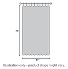 Hookless It s A Snap  Peva Snap-in Replacement Shower Curtain Liner 70x54  Frost