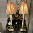 Vintage Pair Holliwood Regency Stiffel Neoclassical Empire Lamp Orig Shade 31 