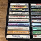 Vintage Casemate Denim Cassette Case Holder   Lot Of 30 Random  Cassette Tapes