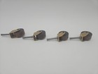 Set Of 4 Vintage Wooden Casters For Antique Furniture Replacement Collectable