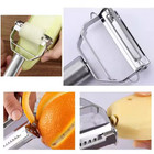 Stainless Steel Dual Julienne Peeler Potato Vegetable Grater Slicer Kitchen Tool