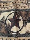 Set Of 6 Primitive Western Texas Star Placements Vintage Country Linen