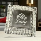 Bpoe Elks Club Lodge Ladies Lady Rare Vintage Crystal Glass Trinket Box Ashtray