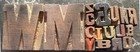 Vintage Letterpress 17 Mix Letters Wood Type Printers Block Collection