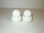 Rare Singapore Airlines Stacking White Ceramic Salt   Pepper Shakers Modern