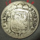 Coa Rare Early 1688 Colonial New York Silver Knight Schilling Dutch Deventer Min