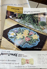 Vintage Punch Needle Rug Or Wall Hanging Springtime  672 Aunt Lydia s Nip