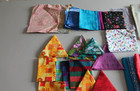 Quilt Kit     Enough Fabric To Make A Double queen Top By Quiltwork Patches