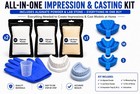 Dental Impression Kit   Lab Stone   3 Trays   Mold Cast Make At Home