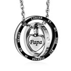 Cremation Urn Necklace For Ashes - Stainless Steel Keepsake Jewelry  Memorial Pe