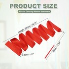 4 Pcs Dance Ribbons 78 7  Gymnastics Ribbon Streamers Red Wand  Red