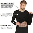 Mens Winter Thermal Thin Fleece Lined Top   Bottom Tight Long John Underwear Set