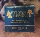 2  Rare Vintage Matchbooks Gaylord Michigan Sylvan Resort Treetops Trees
