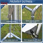 10 X 6 Ft Metal Walk In Chicken Coop Run Cage Rabbit Hutch Hen House With Cover