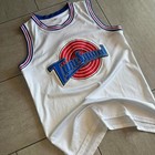 Space Jam Tune Squad Lola Bunny 10 Basketball Jersey White Mesh Mens Small