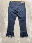 Levi s 711 Skinny Jeans Women s Size 29 Blue Denim Mid Rise Frayed Hem