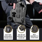Tactical Molle Pistol Holster Military Adjustable Right Hand Gun Pouch Holster