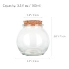 Decorative Glass Bottles With Cork Stoppers 3 3 Fl Oz  Spherical Bottles   12   