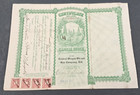 1913 Stock Certificate Central Oregon Oil   Gas Company 4000 Shares Antique Read