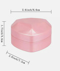 Heart Shaped Ring Gift Box With Led Light Velvet Earrings Jewelry Case With L   
