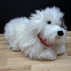 14  Dakin Huggables Thomas Dog Plush Stuffed Animal 25066 White Black Sheep Dog