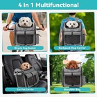 Foldable Front Bike Basket For Dogs  4-in-1 Pet Carrier Backpack shoulder Bag ca