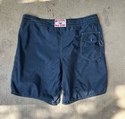 Vintage Birdwell Beach Britches Shorts Blue Board Swim Trunks Logo Men s Size 39