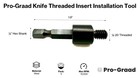 Pro-graad R042 1 4-20 Threaded Insert Driver  Knife Threaded Insert Installatio