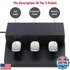 3-pedal For Digital Keyboards Pianos three Foot Pedal Unit Compatible With Ya
