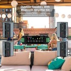  4 Pack 6 5  Outdoor Bluetooth Speakers 800w Waterproof Wired Wall Mount Patio