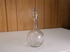 Vintage Antique Apothecary Peppermint Bottle Medicinal Raised Letters Stopper
