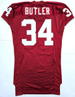 Nike Ncaa Oklahoma Sooners Bennie Butler  34 Team Issued Football Game Jersey 52