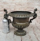 Bronze Sculpture Collectible Statue Special Patina Collectible Vase Planter Gift