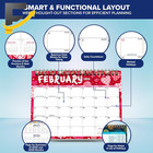 18 Months Colorful Stand Up Desk Calendar 2025 July 2025 To December 2026 8x6in