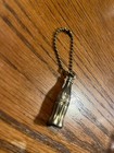 Vintage 1980s Coca-cola Gold Tone Bottle key Chain Mini Coke Soda Pop Metal