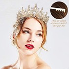 Queen Crown Crystal Rhinestone Tiara Wedding Bride Princess
