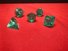 Vintage Green Crystal Clear Sharp Edge D   D Dice