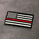 American Flag Iron-on Patch   Embroidered Flag Patches   Multiple Colors   Sizes