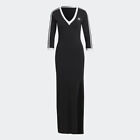 Adidas Originals Adicolor 3-stripes Maxi Dress Black