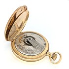 Waltham 14k Gold Hunter Case Pocket Watch Size 18