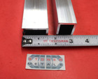 2 Pieces 1 x 1-1 2 x 1 8  Wall Aluminum Rectangle Tube 6063 T52 X 10  Long New