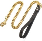 Silver Color gold Plated Dog Chain Leash Pet Collar 12mm Cuban Link Chain Collar