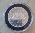 1965               Canadian Uc Silver Coin Set   1  Half Dollar 25c 10c   Clad 5c 1c