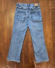 Zara 8228 035 Women s 10 High Rise Mini Flare Patch Pocket Jeans Z1975