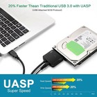 Usb 3 0 To Sata Iii Adapter Cable 2 5 3 5   Ssd Hdd Hard Drive Converter 12v 2a
