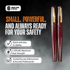 Police Magnum Pepper Spray Pens- Discreet Self Defense Security- 4 Pack Burgundy