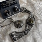 Park Lane Entourage Bracelet Earrings Necklace Gold Silver Two Tone Vintage Set