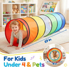 Kids Play Tunnel Tent For Toddlers  Colorful Pop Up Crawl Tunnel Toy For Baby Or