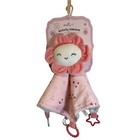 Dreamgro Baby Girl Pink Flower Lovey Girl Rattle Plush Comfort Blanket Gift New