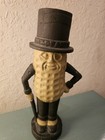 Vintage Original Cast Iron Mr Peanut Coin Bank  11 5  Tall-very Good